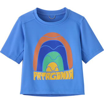 Patagonia Baby Cap Silkweight T-Shirt Rainbow Wave: Abundant Blue Kinder