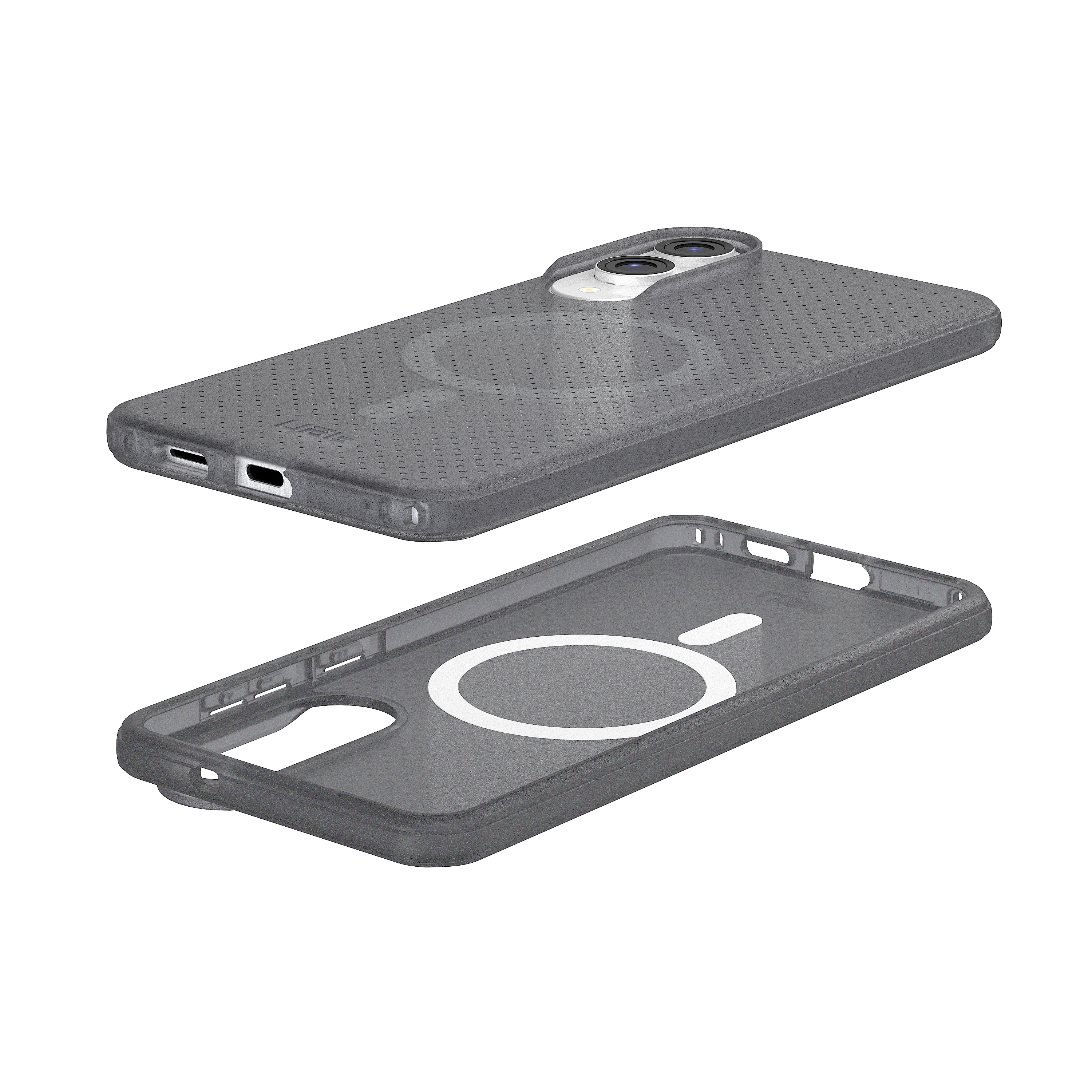 Samsung Galaxy S25 Edge Schutzhülle Dot MagSafe-Modul (214503113131) - Ash (Transparent / Schwarz)