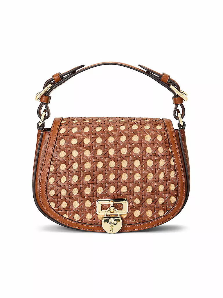 LAUREN RALPH LAUREN Ledertasche - Henkeltasche TANNER Medium braun