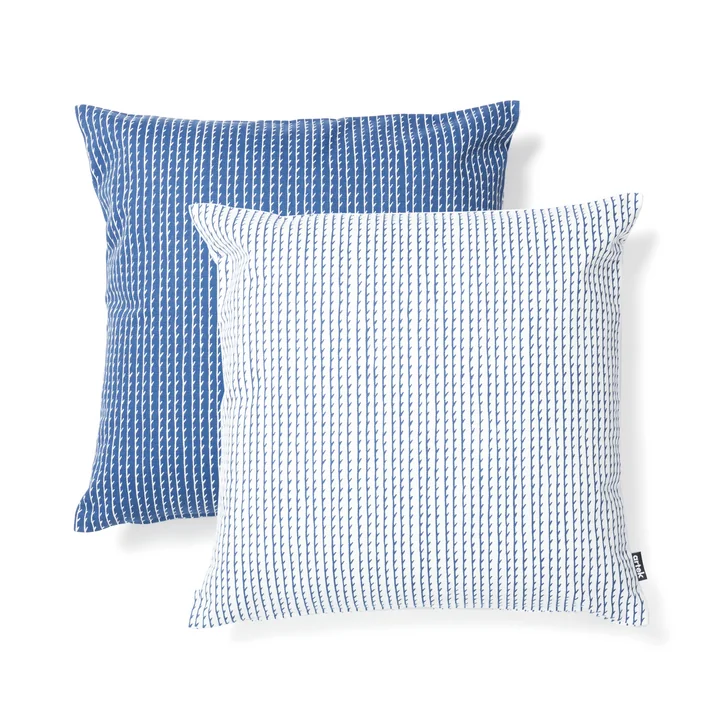 Artek - Rivi Kissenbezug 40 x 40 cm, blau / weiss
