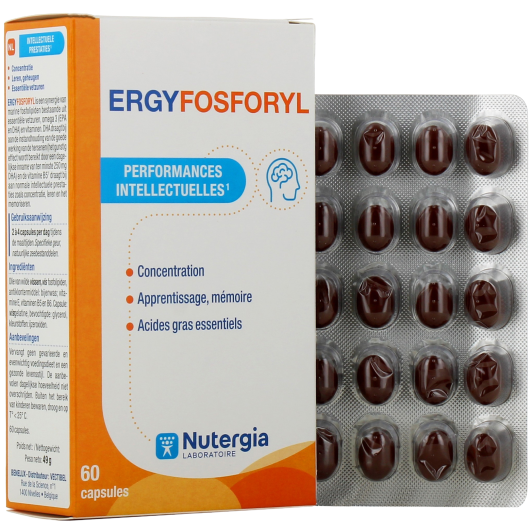 Nutergia Ergyfosforyl - Performances Intellectuelles, Concentration, Apprentissage.
