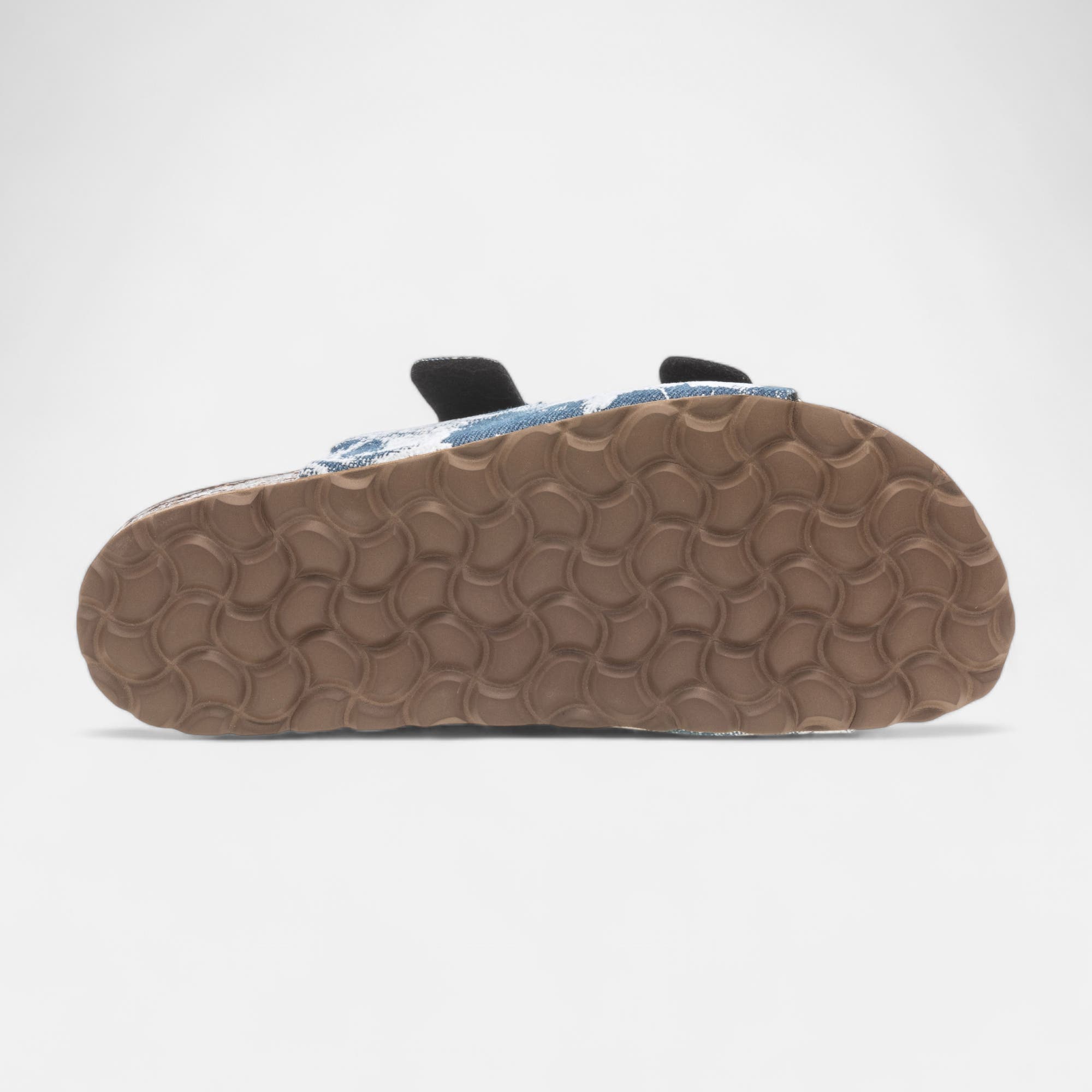 Mules semelle liège Femme bleu