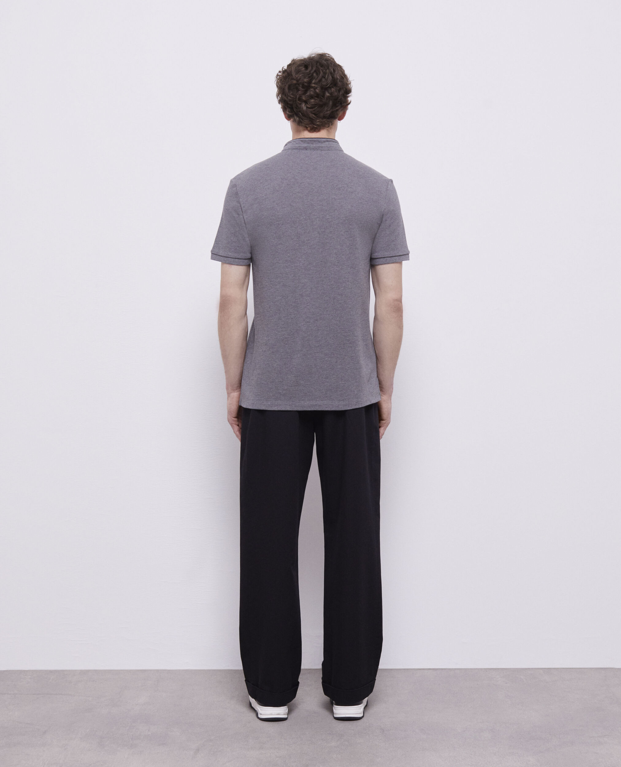 Polo col officier gris