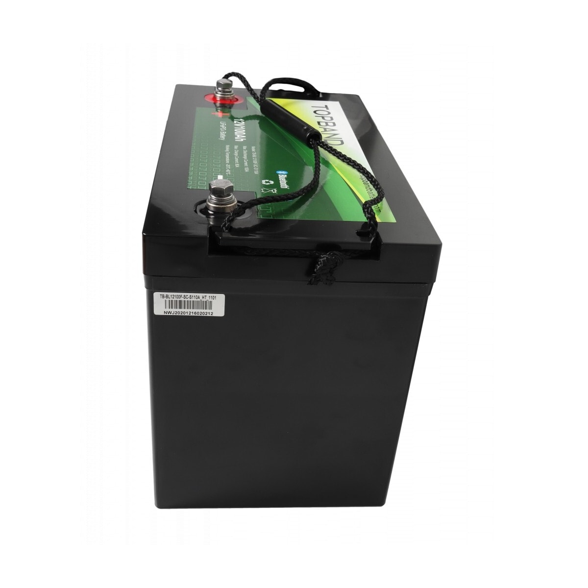 TOPBAND Lithium HEAT PRO - 12V 100AH - 100A BMS - Bluetooth og Varme (TOP-HEAT100150BS)