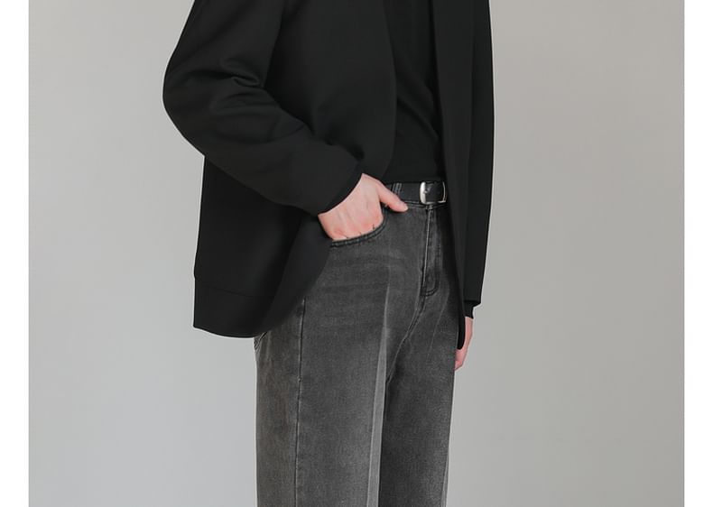 Remeefa - Mid Rise Washed Loose Fit Jeans