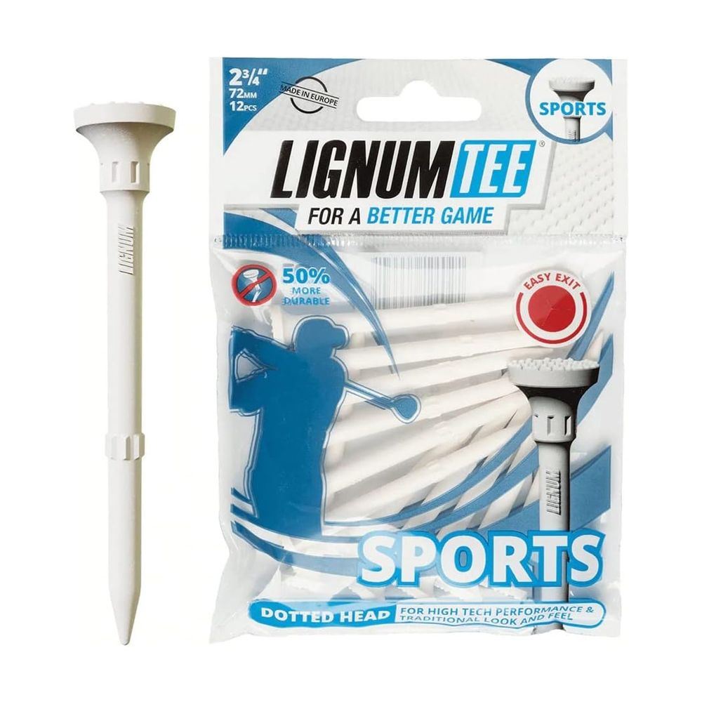 Plastpegger Sports 72mm 12pk Hvit