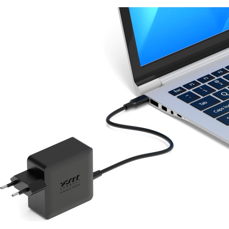 Port Designs 904065CWEU adaptateur de puissance & onduleur Intérieure 65 W Noir