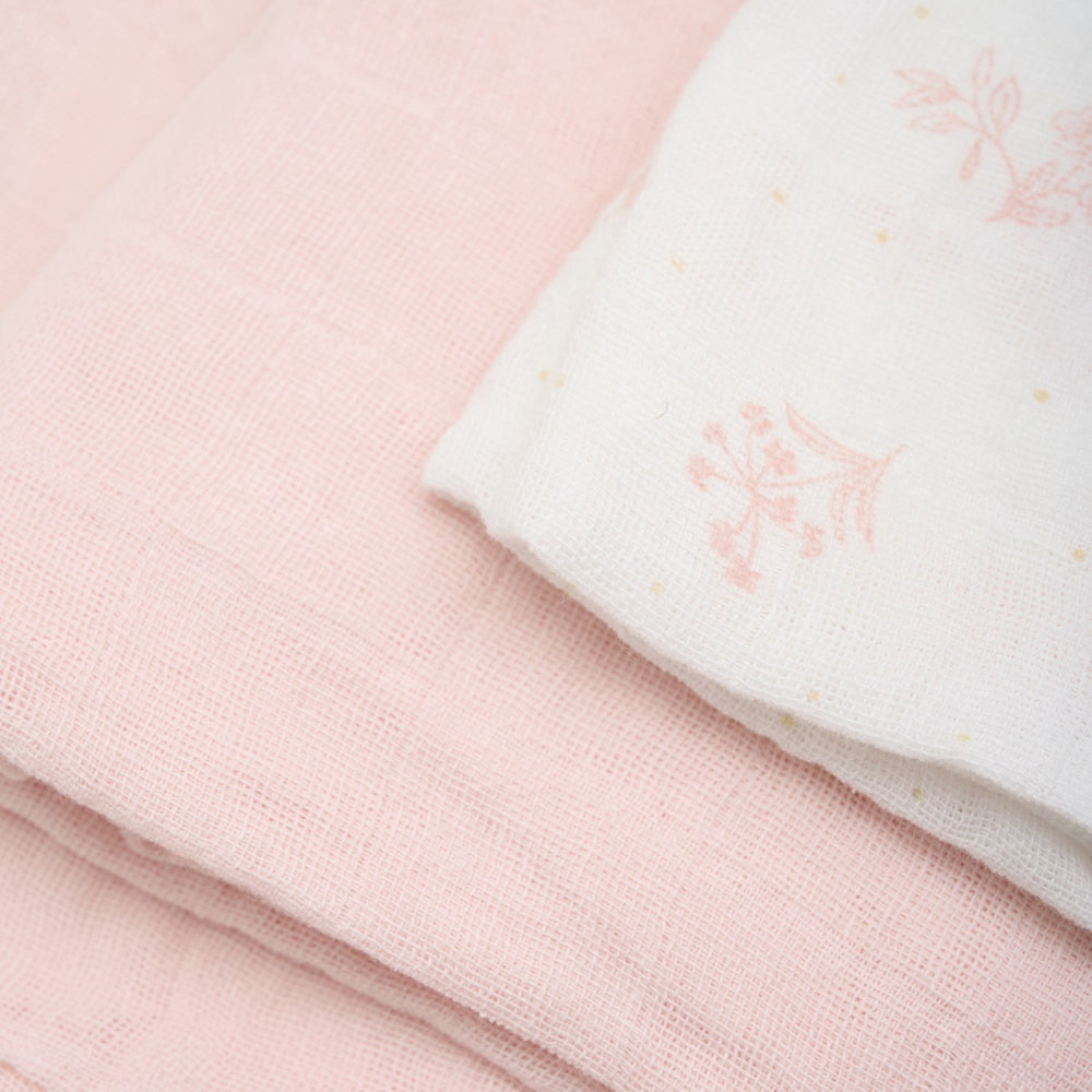 Køb Pippi Veiled Rose Økologiske Stofbleer Muslin 3-pak