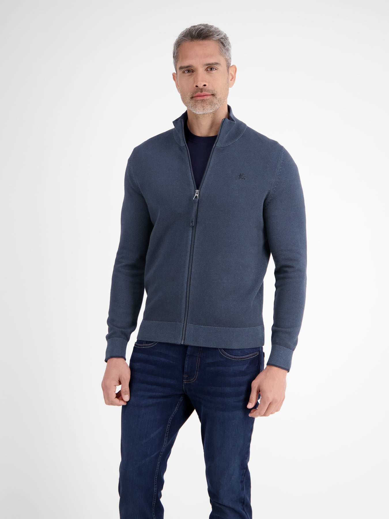 Melange-Strickjacke für Herren