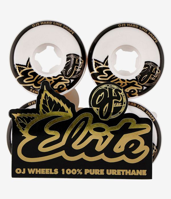 OJ Elite Hardline Wide Rollen (white) 54mm 99A 4er Pack