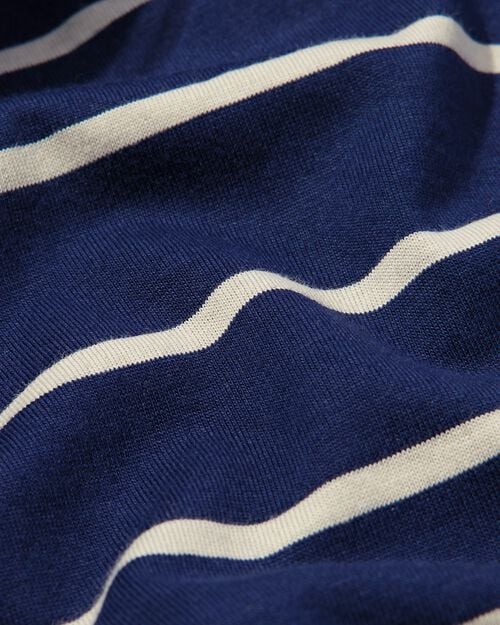 chemise de nuit femme rayée bleu foncé