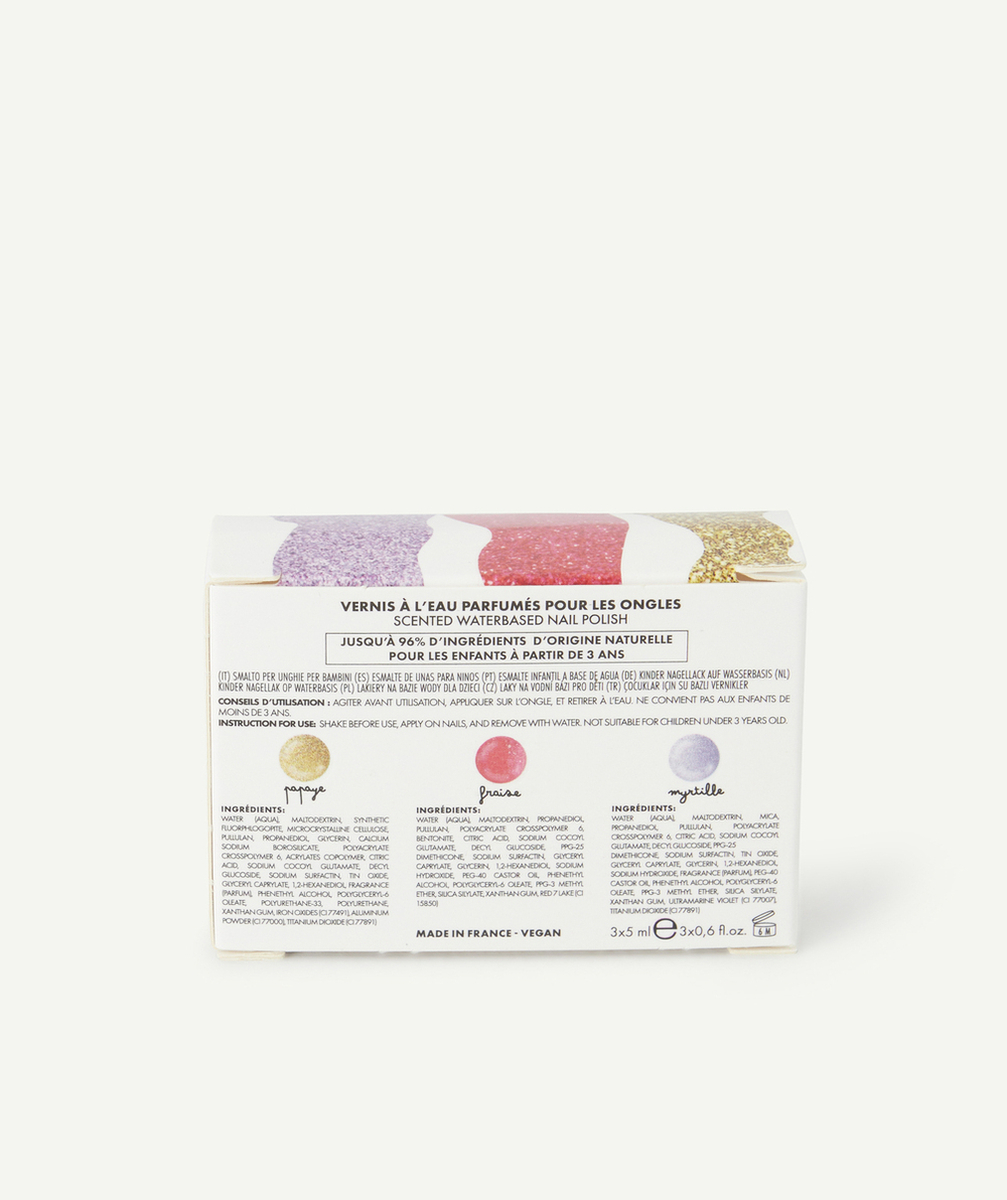 INUWETCOFFRET TRIO DE VERNIS À L'EAU RAINBOW VEGAN