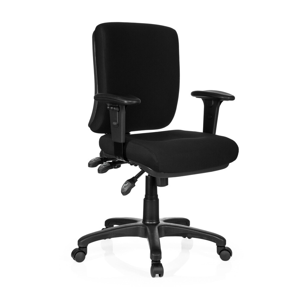 Profi Bürostuhl ZENIT BASE Stoff mit Armlehnen (höhenverstellbar) hjh OFFICE