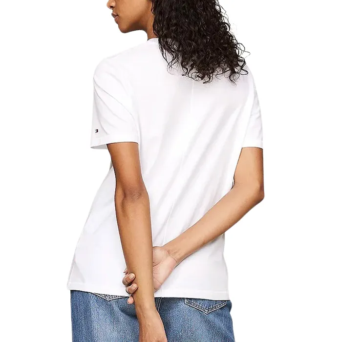 Tommy Hilfiger Regular Script Logo Crew Shirt Dames