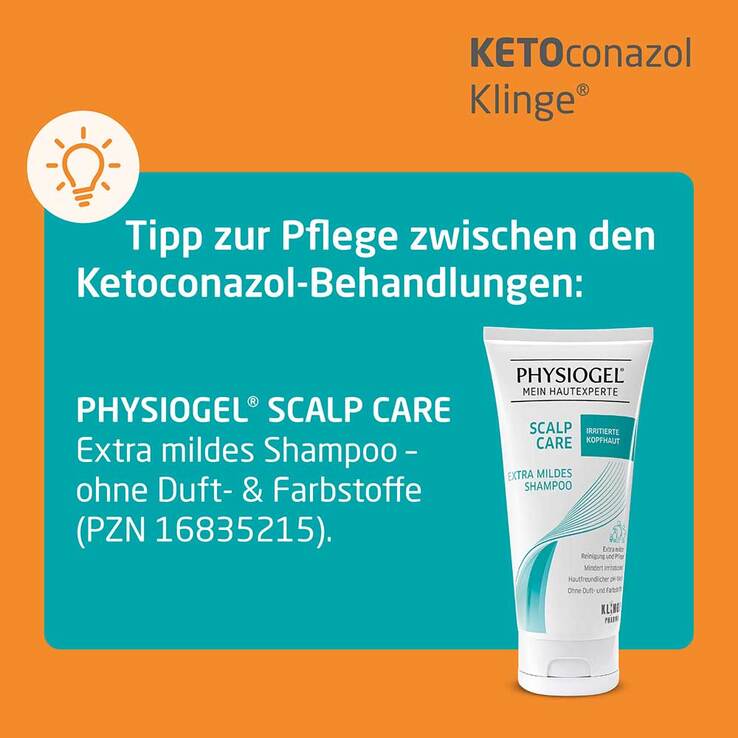 KETOconazol Klinge Shampoo 20 mg/g, 60 ml