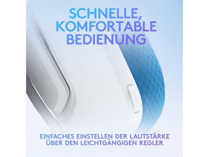 Logitech Headset G335 Gaming Weiss Komfortables Gaming-Headset für PC und Spielkonsolen