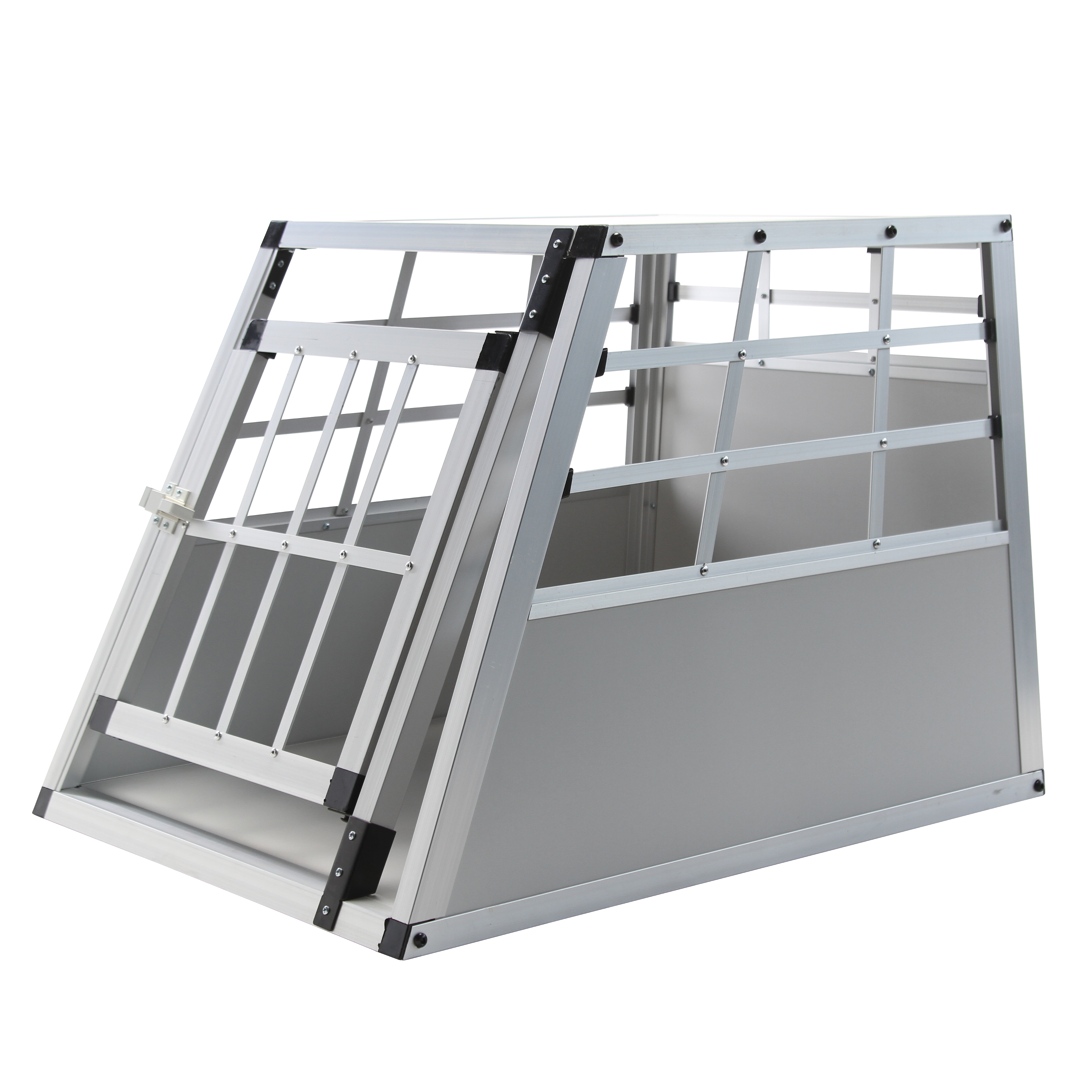 Hundebox Alu S grau