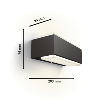 Philips wandlamp buiten Stratosphere