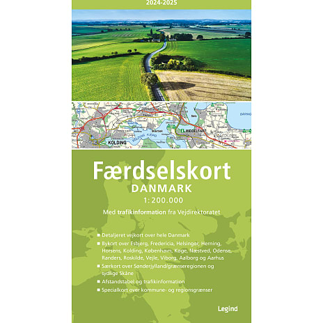 Færdselskort Danmark 2023-2024