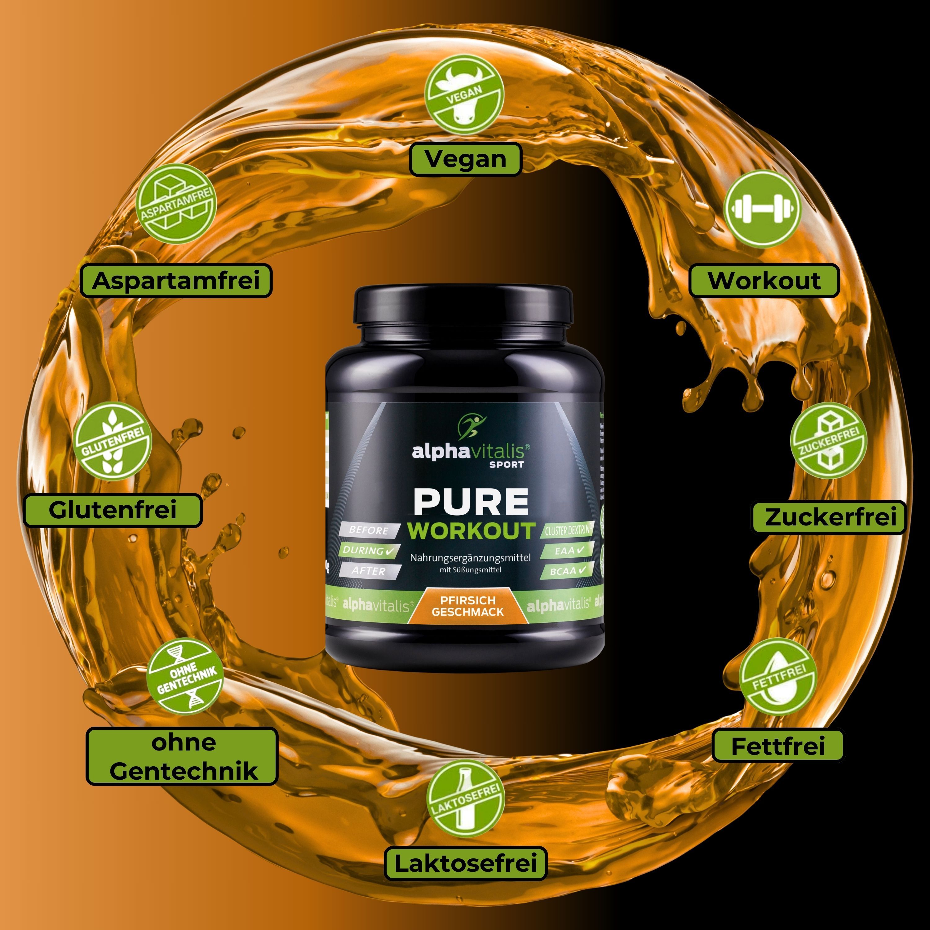 Alphavitalis® Pure Intra Workout Shake -  Cluster Dextrin® & essentielle Aminosäuren