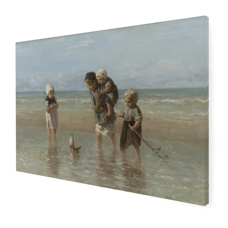 Art for the Home Kinderen der Zee Canvas 75x100cm