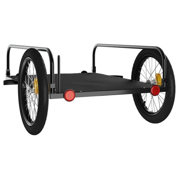 vidaXL Sykkelhenger svart 135x70x37 cm jern