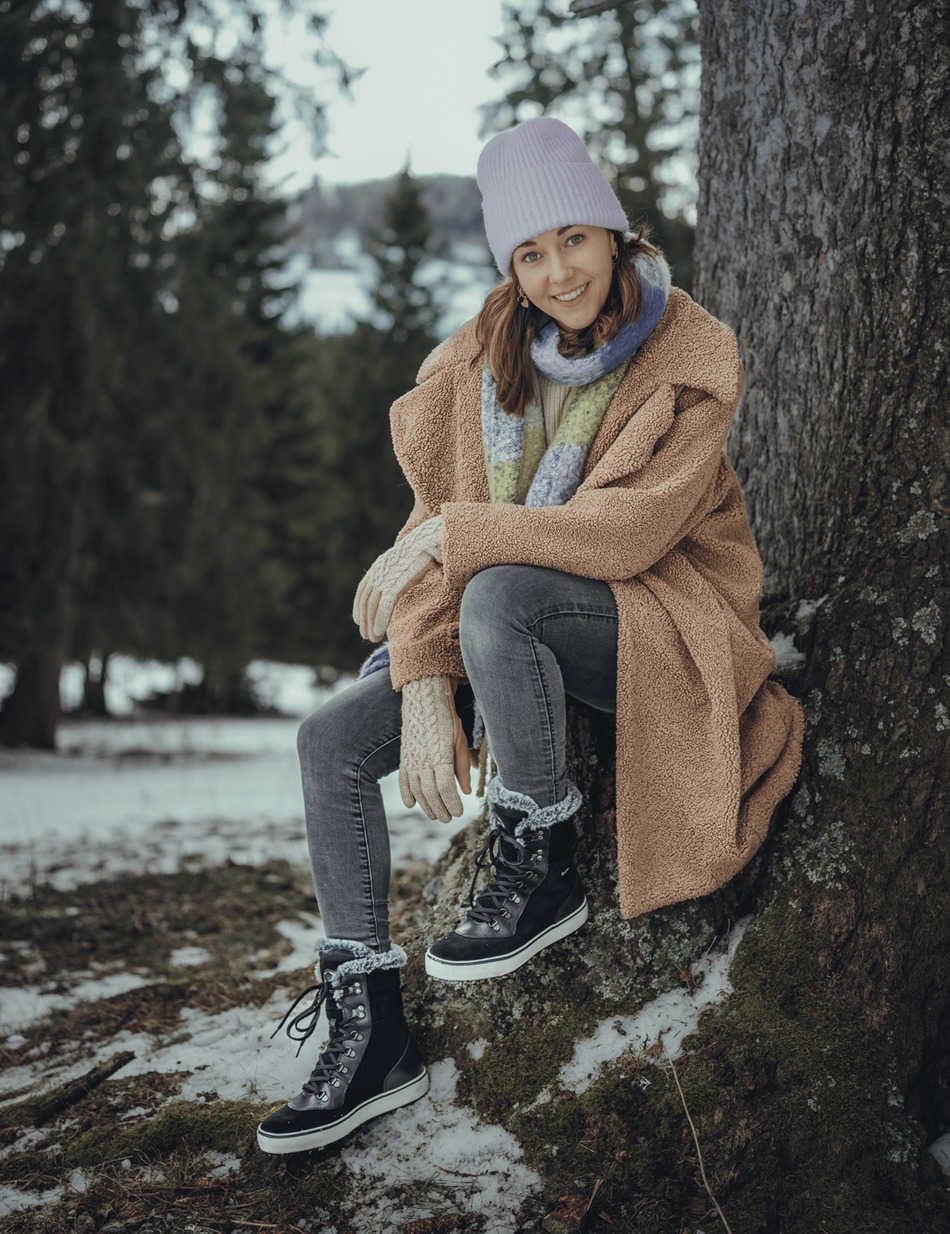 Veloursleder Snowboot