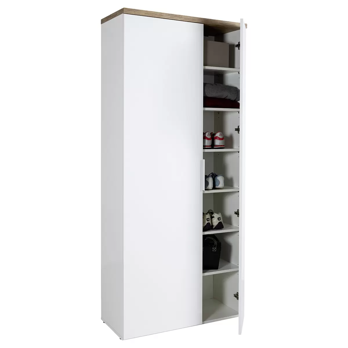 Garderobenschrank Mundi weiss,braun