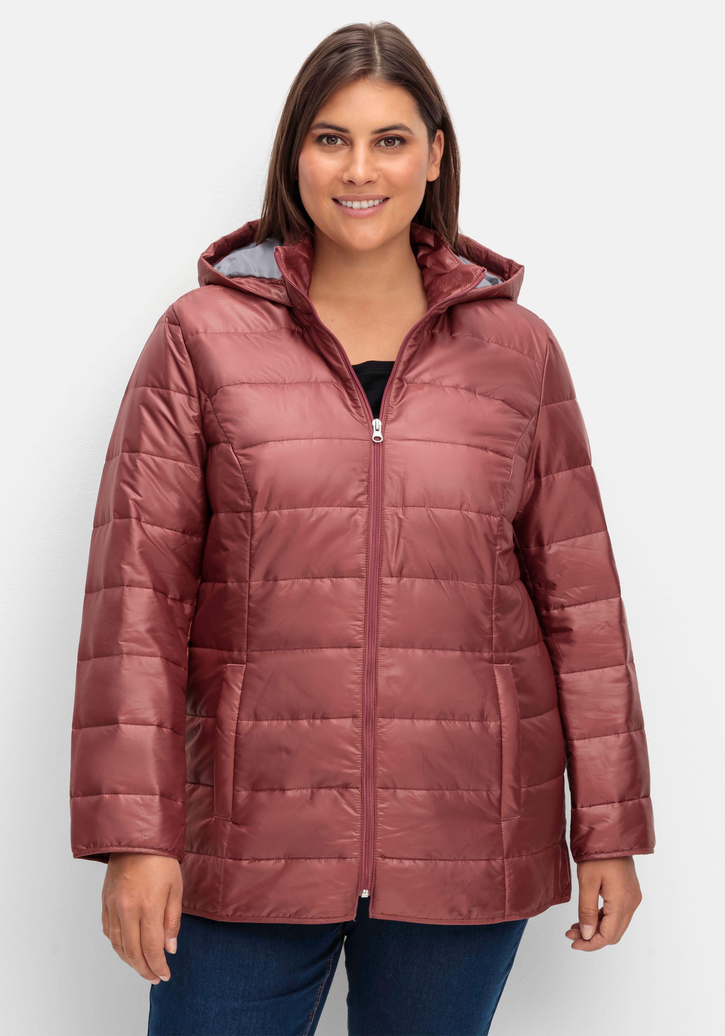 Leicht wattierte Steppjacke mit Kapuze