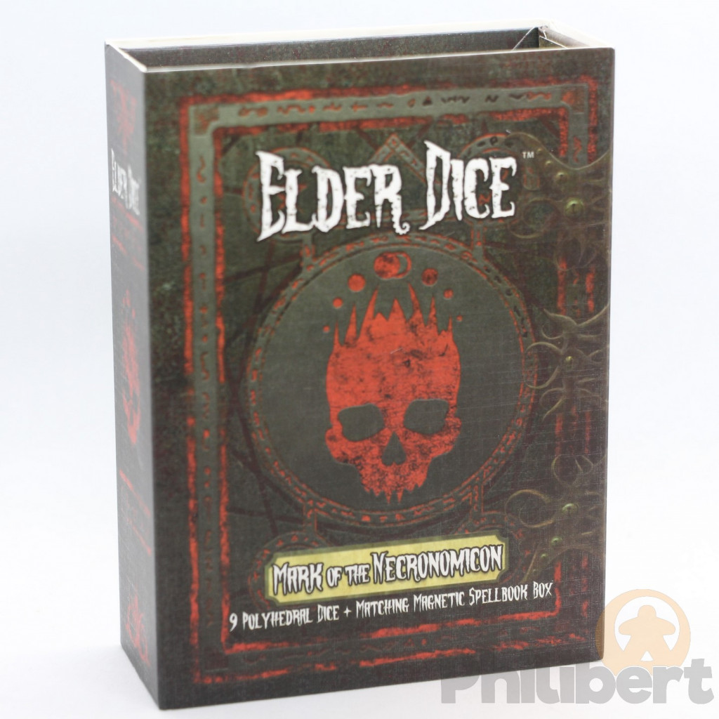 Set de 9 Dés JDR Elder Dice: Mark of the Necronomicon (Red & Inky Black)