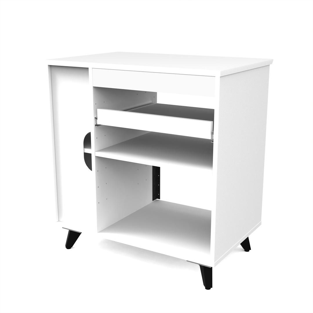 Glorious Modular Side Rack White voor Sound Desk en Workbench
