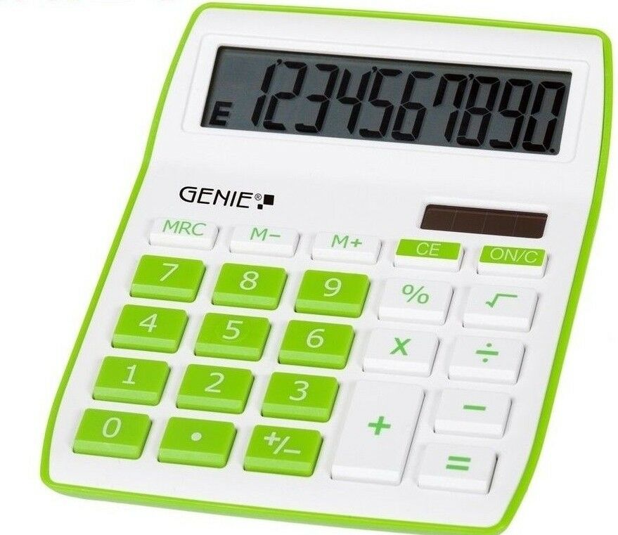 GENIE 840G Solar Tischrechner Rechenmaschine Rechner Bürorechner Taschenrechner