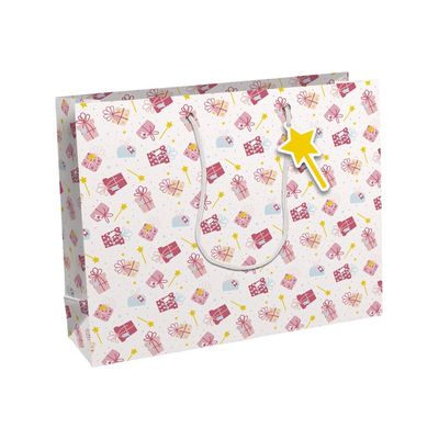 Clairefontaine Excellia - Sac cadeau - 37,3 x 11,8 x 27,5 cm - magie - rose