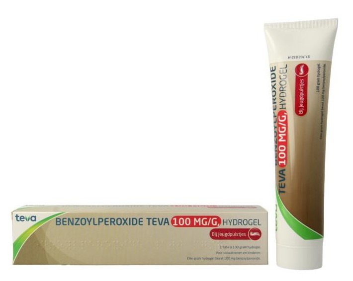 Teva Benzoylperoxide Hydrogel 100 gram