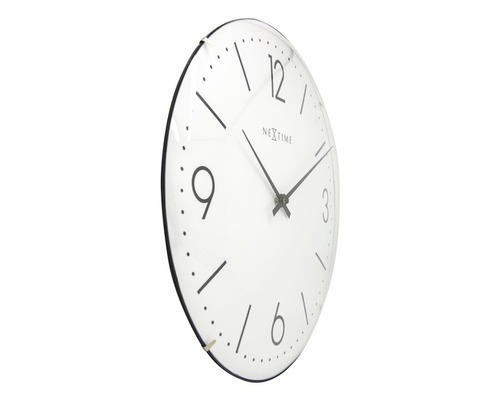 Wandklok Basic Dome wit Ø 35 cm