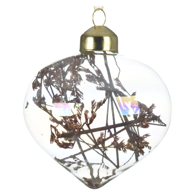 Christbaumkugel - Schleierkraut - aus Glas - Ø = ca. 8 cm - 1 Stück