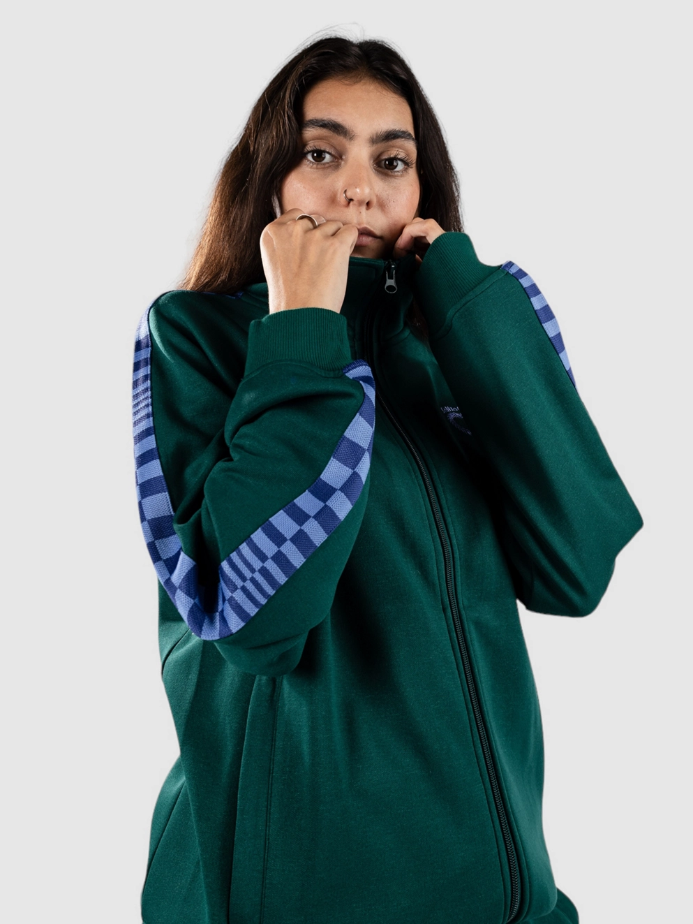 Santa Cruz Oregon Track Top Zip Hoodie emerald