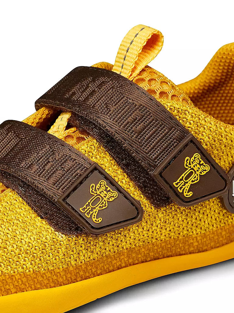 AFFENZAHN Kinder Barfußschuhe KNIT HAPPY Tiger gelb