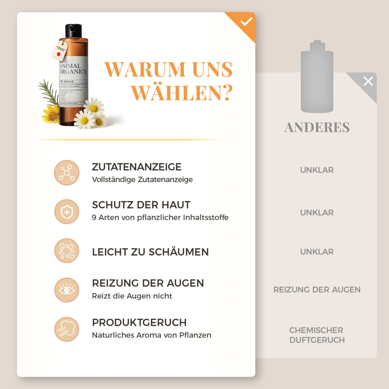 Pawz Road The Animal Organics Hundeshampoo, Geruchsneutralisierend 250 ml