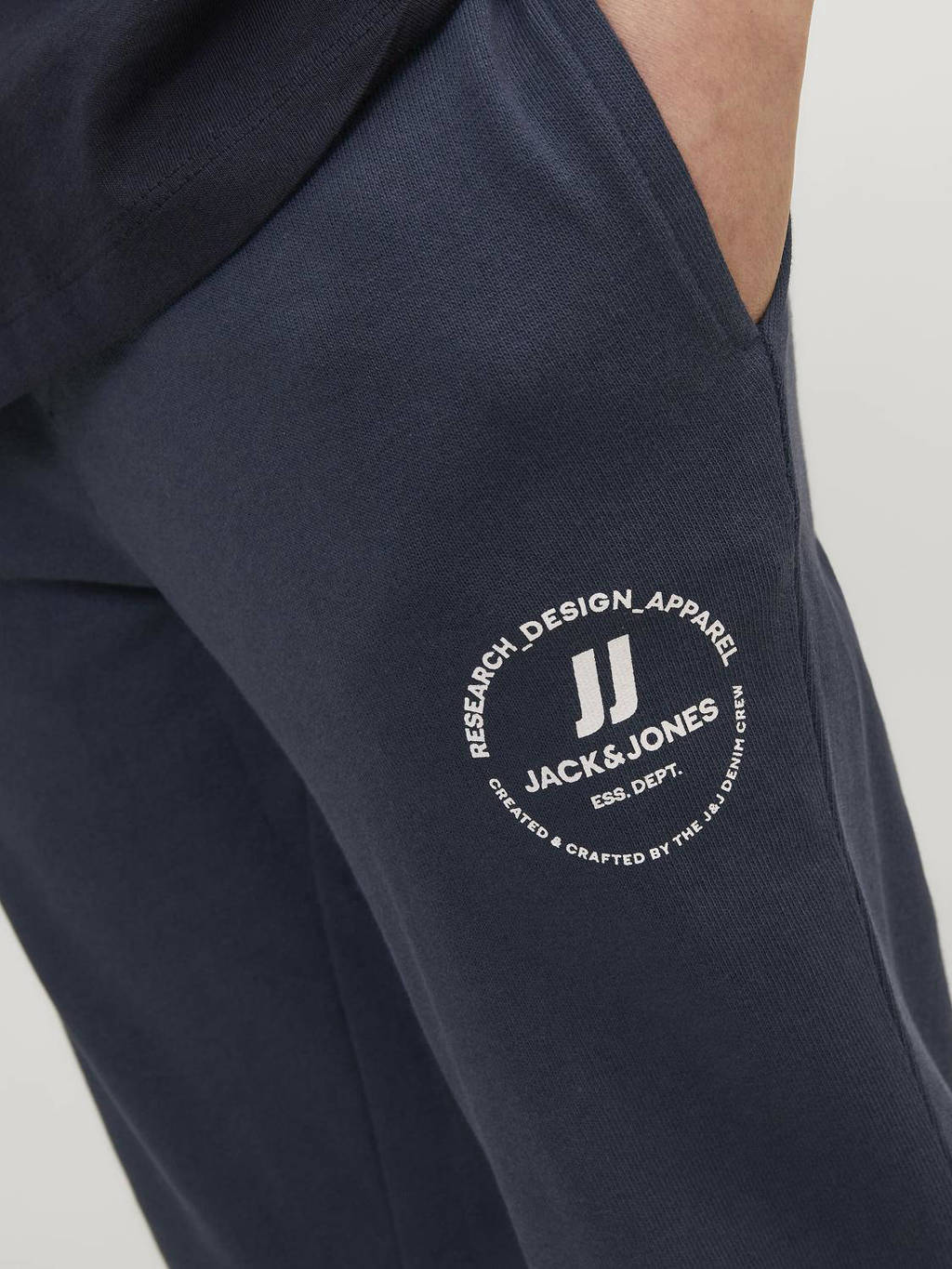 JACK & JONES joggingbroek JPSTGORDON JJSWIFT met logo donkerblauw