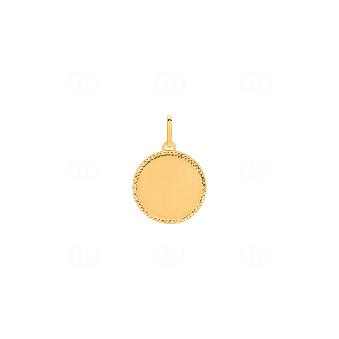 Plakette 375/9 K Gelbgold rund Ø 15mm