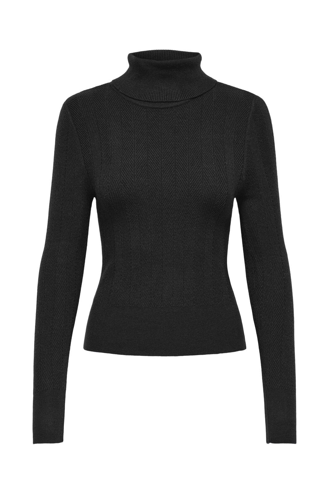 Only Onlaida Ls Structure Rollneck Cc Knt 4703604 black