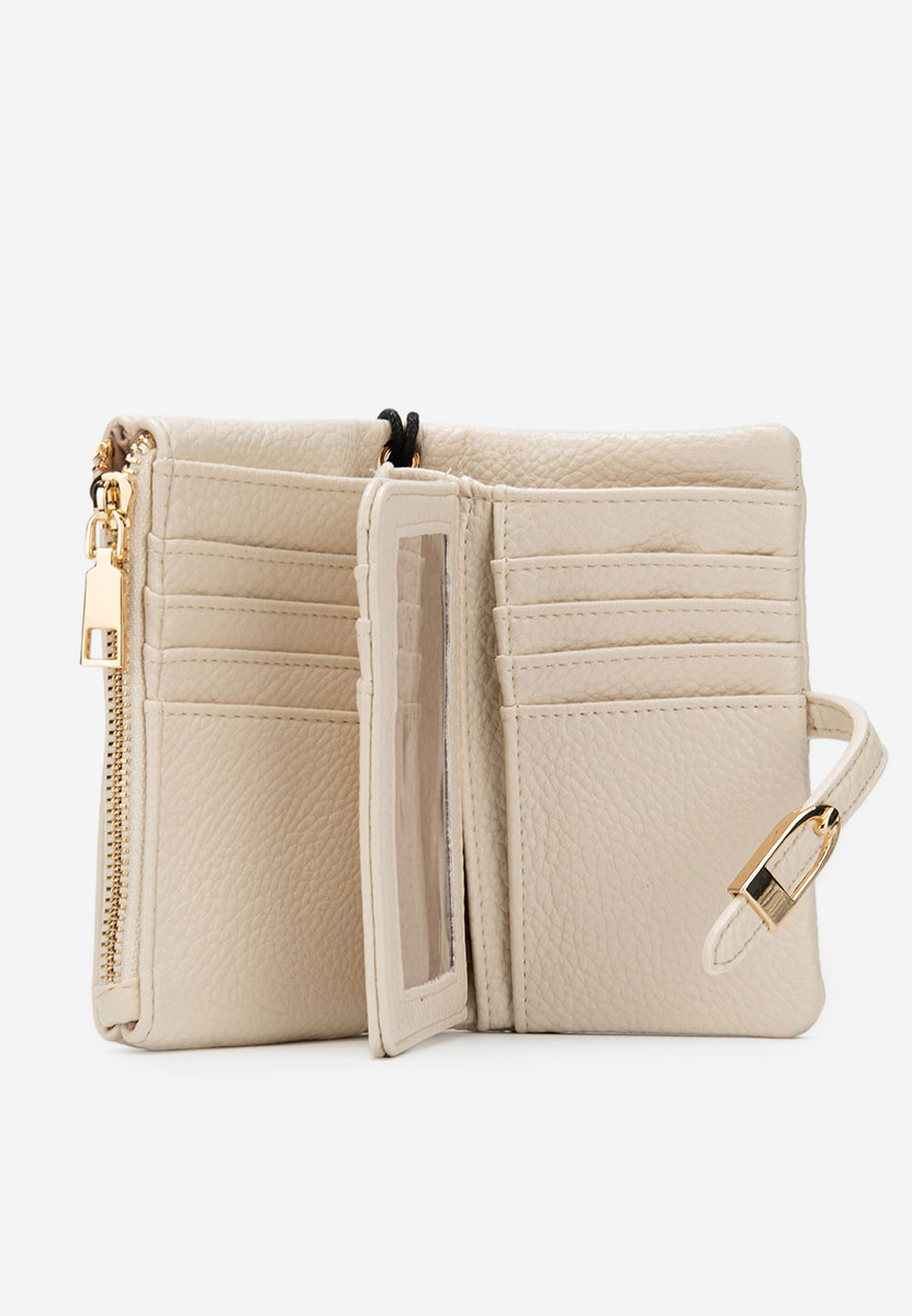 Portefeuille femme beige Selliena