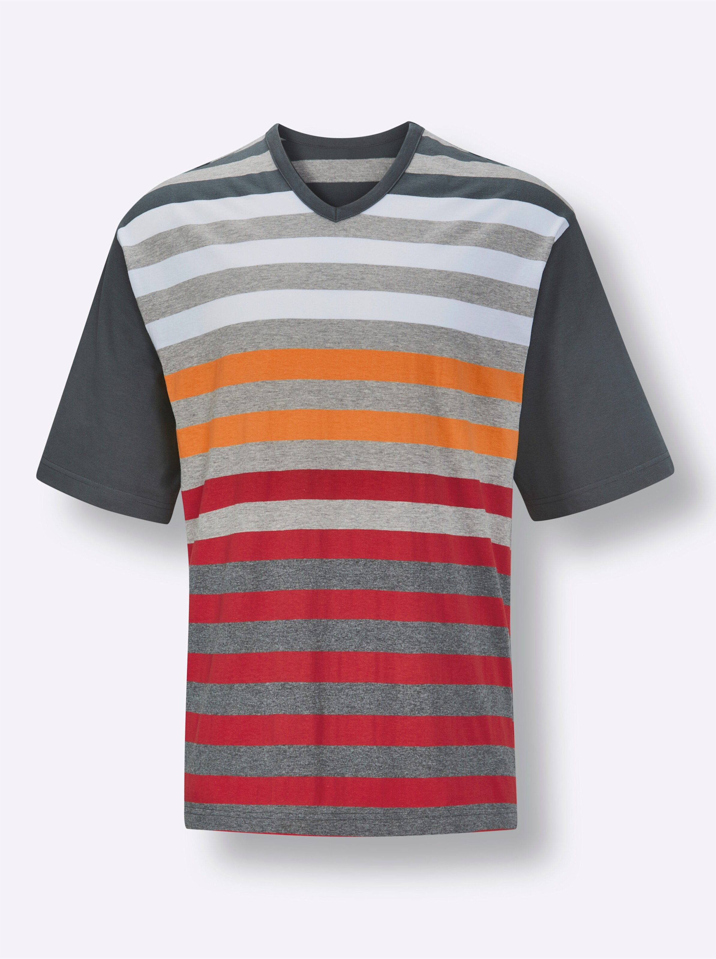 Hajo Shorty in anthrazit-rot-gestreift