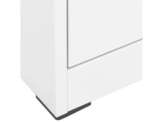 Classeur Blanc 46x62x133 cm Acier