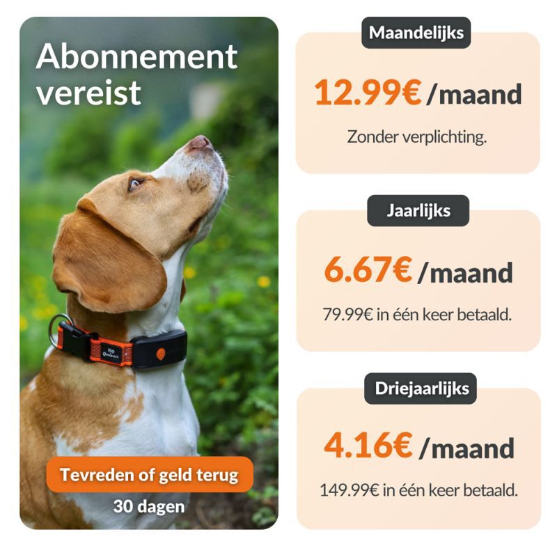 Weenect XT - Halsband met GPS tracker - Zwart