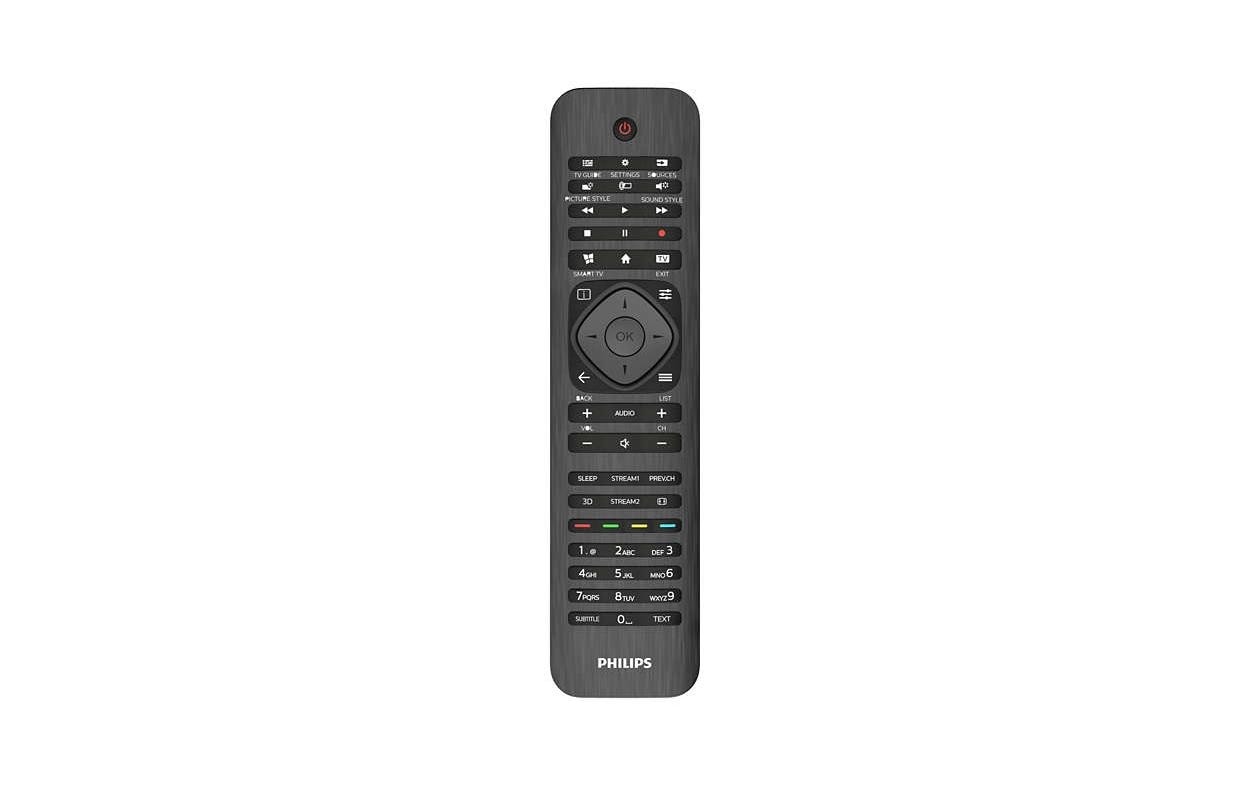 Fernbedienung SRP4000TV-Ersatzfernbedienung für Philips Fernseher mit Lernfunktion