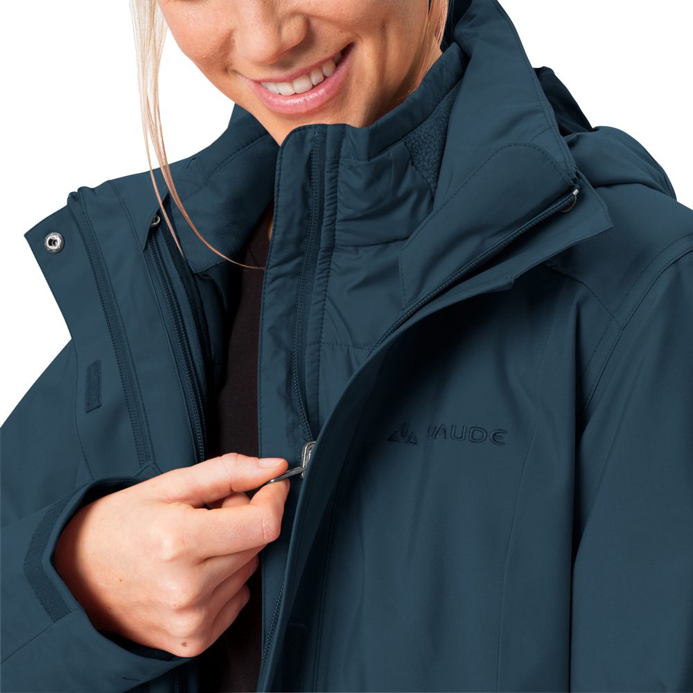 VAUDE Idris 3in1 Parka Damen dark sea