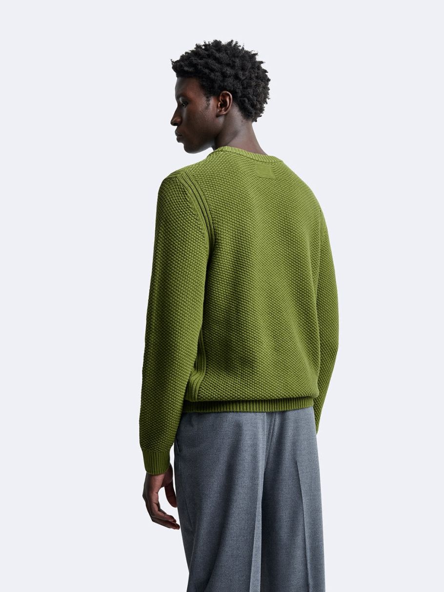 Pull col rond en coton