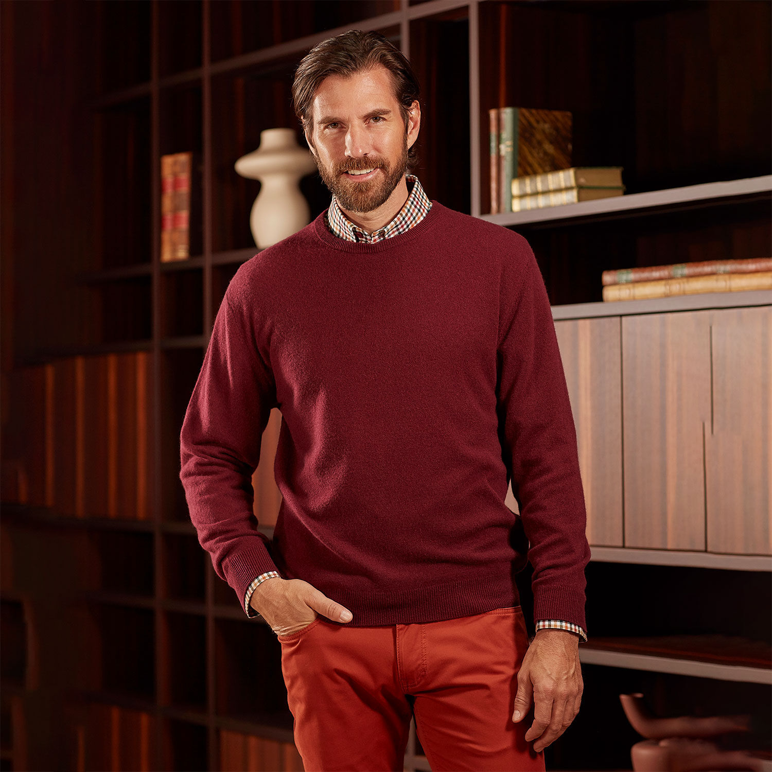 Pullover Herren aus Kaschmir GOTS